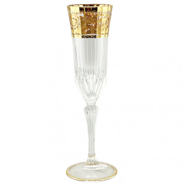 Бокалы для шампанского 180 мл 6 шт  Bohemia Design &quot;Адажио /Италия /золото&quot; / 269520