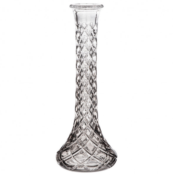Ваза для цветов 9,5 х 25 см  Alegre Glass &quot;Diamant smoky&quot; / 289084