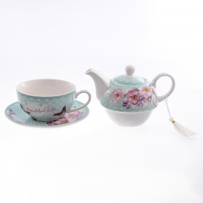Чайный набор 3 предмета (чайная пара + чайник)  Royal Classics "Beautiful life" / 150357