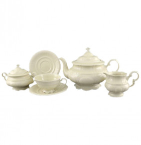 Чайный сервиз на 6 персон 15 предметов  Leander "Соната /Белый узор /СК" / 158454