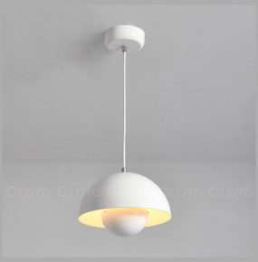 Подвесной светильник 1 рожковый  Cloyd "ERMA-B" / Ø37 см - белый / 346150
