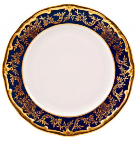 Набор тарелок 22 см 6 шт  Weimar Porzellan "Ювел /Синий с золотым узором" / 047097