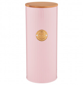 Емкость для продуктов 11 х 27 см 2,3 л розовая Спагетти  Agness "Majesty" / 252379
