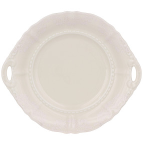 Пирожковая тарелка 27 см  Leander "Соната /Белый узор /СК" / 333233