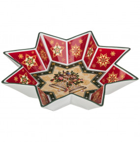 Салатник 32 см Звезда  LEFARD "Christmas Collection /Колокольчики" / 192327