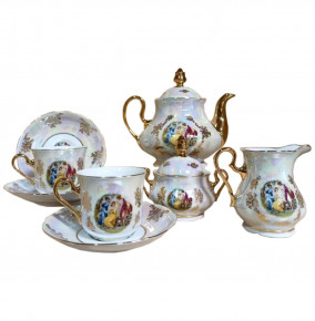 Чайный сервиз на 6 персон 15 предметов  Leander "Мэри-Энн /Мадонна перламутр" / 158006
